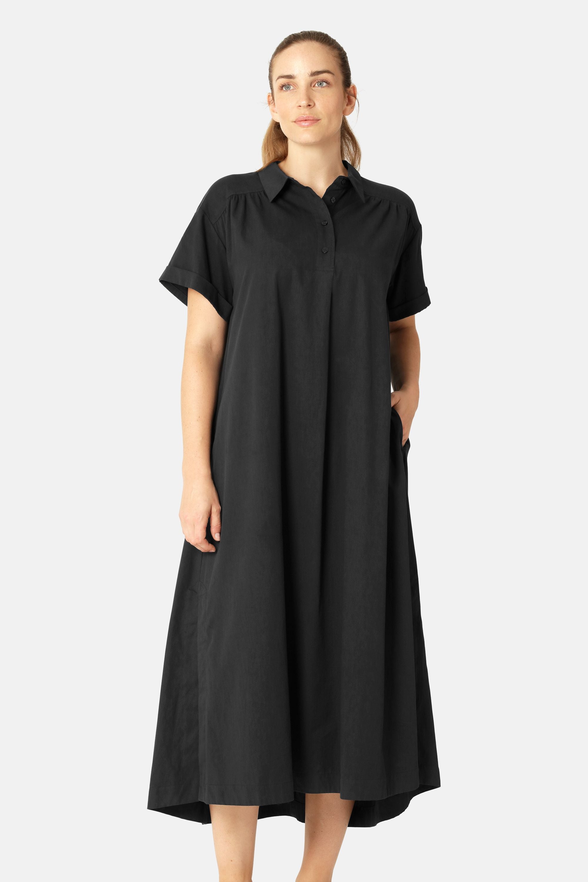 Vestido Largo en Línea A - Dark Indigo